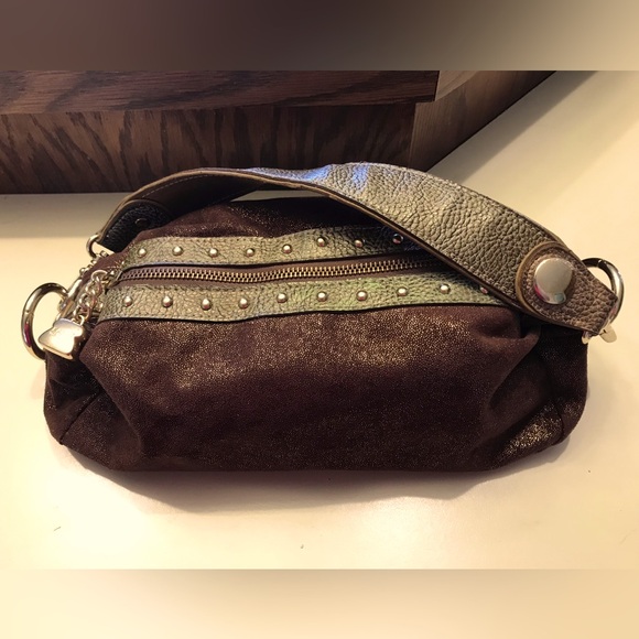 Kathy Van Zeeland Handbags - Brown and Gold Women's Bag